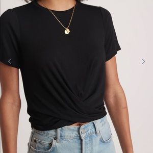 Rib Twist Front Tee